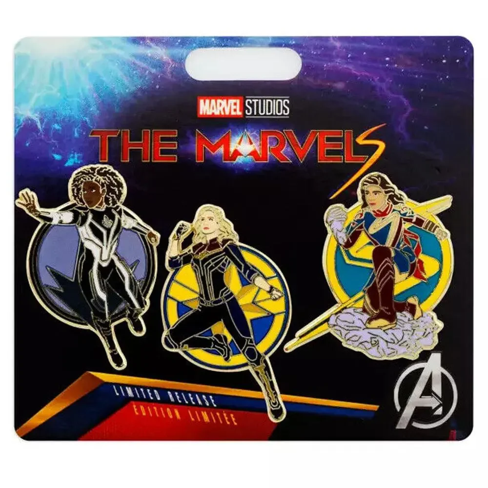 Disney Marvel Studios Kamala Monica The Marvels 3-Pin Limited Release Set-NIP